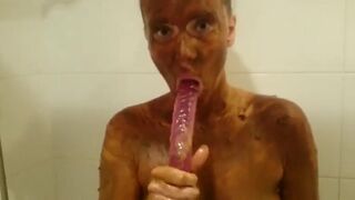 Amateur lady scat solo in the shower.., ScatKings.com Scat Porn 15 ScatKings.com Scat Porn