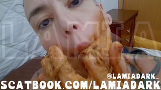 Big mess on the bed @lamiadark_, ScatKings.com Scat Porn 2 ScatKings.com Scat Porn