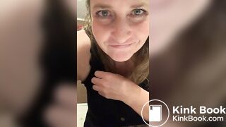 Binder clip nipple scat porn on beautiful saggy tits, ScatKings.com Scat Porn 7 ScatKings.com Scat Porn