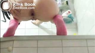 Brunette with glasses shitting and taste it, ScatKings.com Scat Porn 8 ScatKings.com Scat Porn