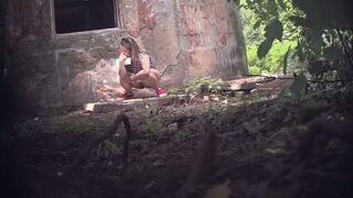 Girl poops outside!, ScatKings.com Scat Porn 9 ScatKings.com Scat Porn