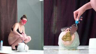Girl shits in her toilet slave's mouth, ScatKings.com Scat Porn 12 ScatKings.com Scat Porn