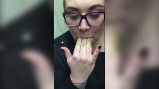 Nerd girl eating shit @@, ScatKings.com Scat Porn 4 ScatKings.com Scat Porn