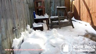 Pooping in a snowy back yard, ScatKings.com Scat Porn 12 ScatKings.com Scat Porn