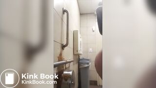 Public bathroom diarrhea explosion, ScatKings.com Scat Porn 6 ScatKings.com Scat Porn
