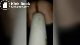 SHIT ON A POST NIGHT TIME OUTDOOR low quality, ScatKings.com Scat Porn 11 ScatKings.com Scat Porn