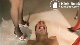 Slave eats shit from 3 mistresses, ScatKings.com Scat Porn 7 ScatKings.com Scat Porn